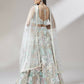 House of Panchhi Lime Green Net Sequinse Work Lehenga & Blouse with Dupatta | Swadesiicart