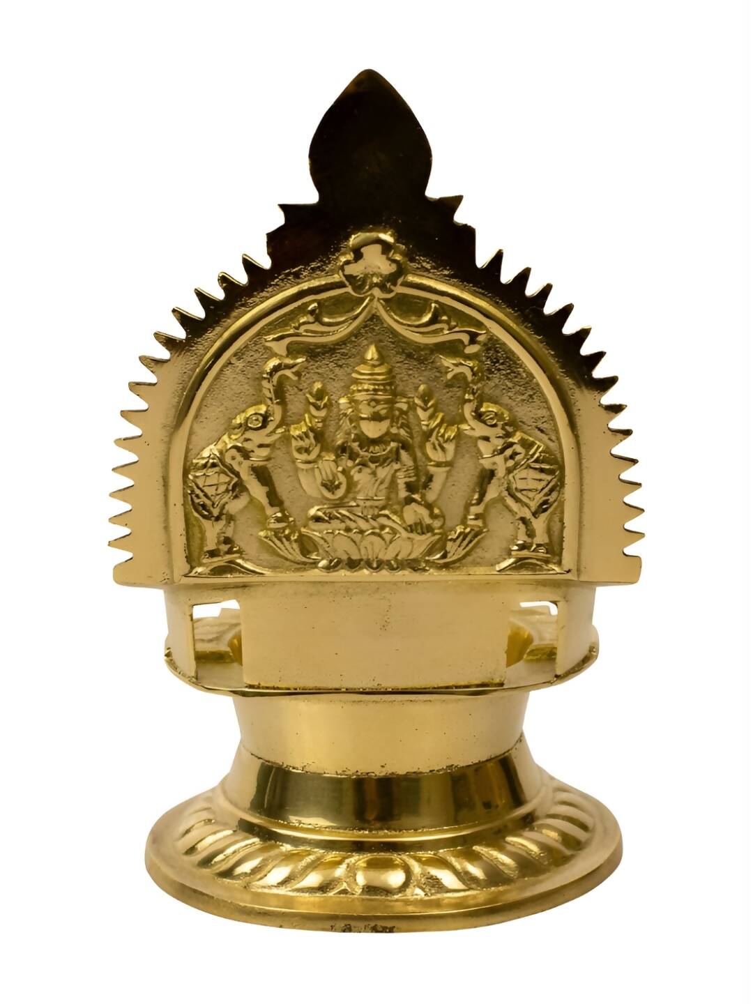 Spillbox Gold-Toned Brass Kamachi Diya Pooja Essential | Swadesiicart