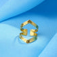 NVR Women Gold-Polished Adjustable Finger Ring | Swadesiicart
