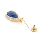 Nuyug 22K Gold Plated Azure Muse Contemporary Drop Earrings | Swadesiicart
