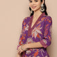 Ahalyaa Women's Traditional wear Kurta - Purple | Swadesiicart
