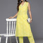 Ahalyaa Women's Traditional wear Kurta Set - Yellow | Swadesiicart