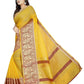Vamika Banarasi Jaquard Yellow Weaving Saree | Swadesiicart
