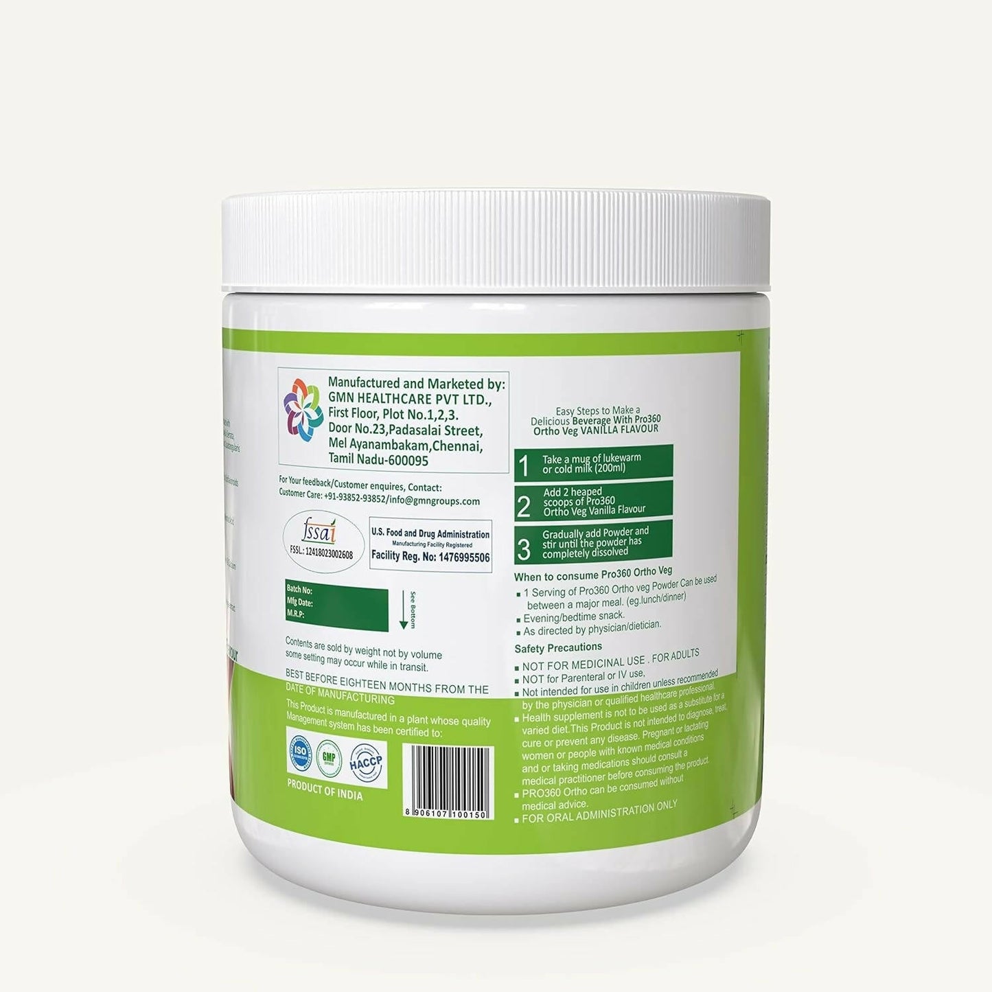 Pro360 Ortho Bone and Joint Protein Supplement Powder | Swadesiicart