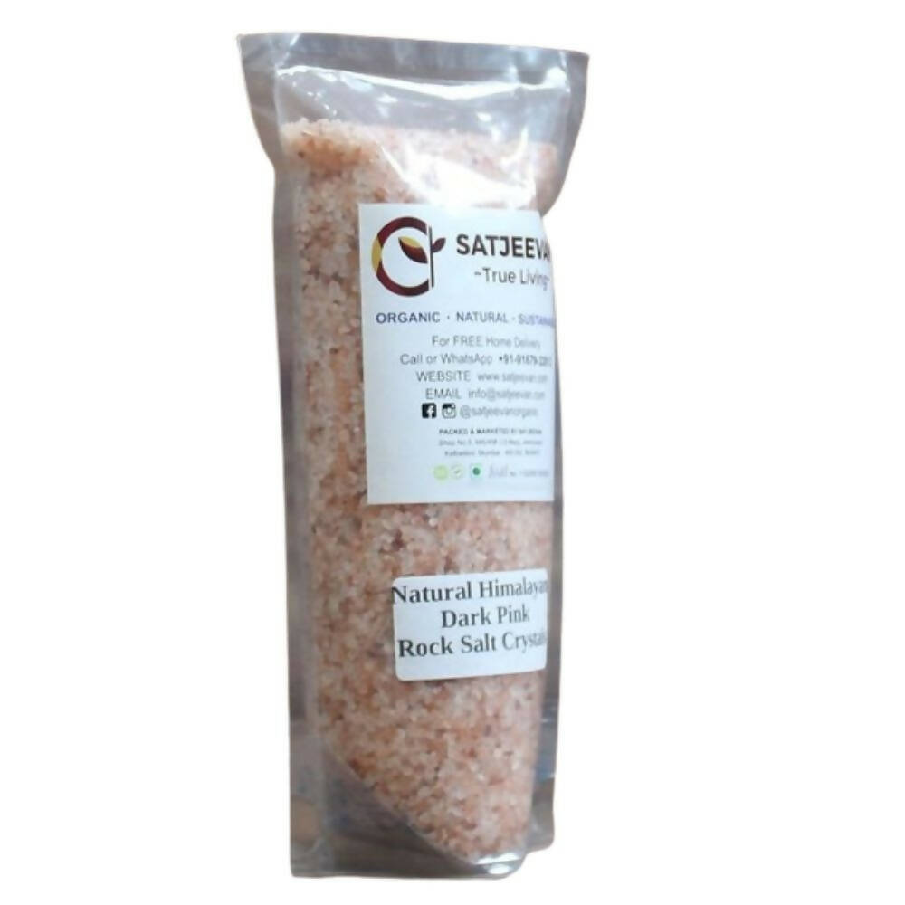 Satjeevan Natural Pink Himalayan Rock Salt Crystals - Swadesiicart