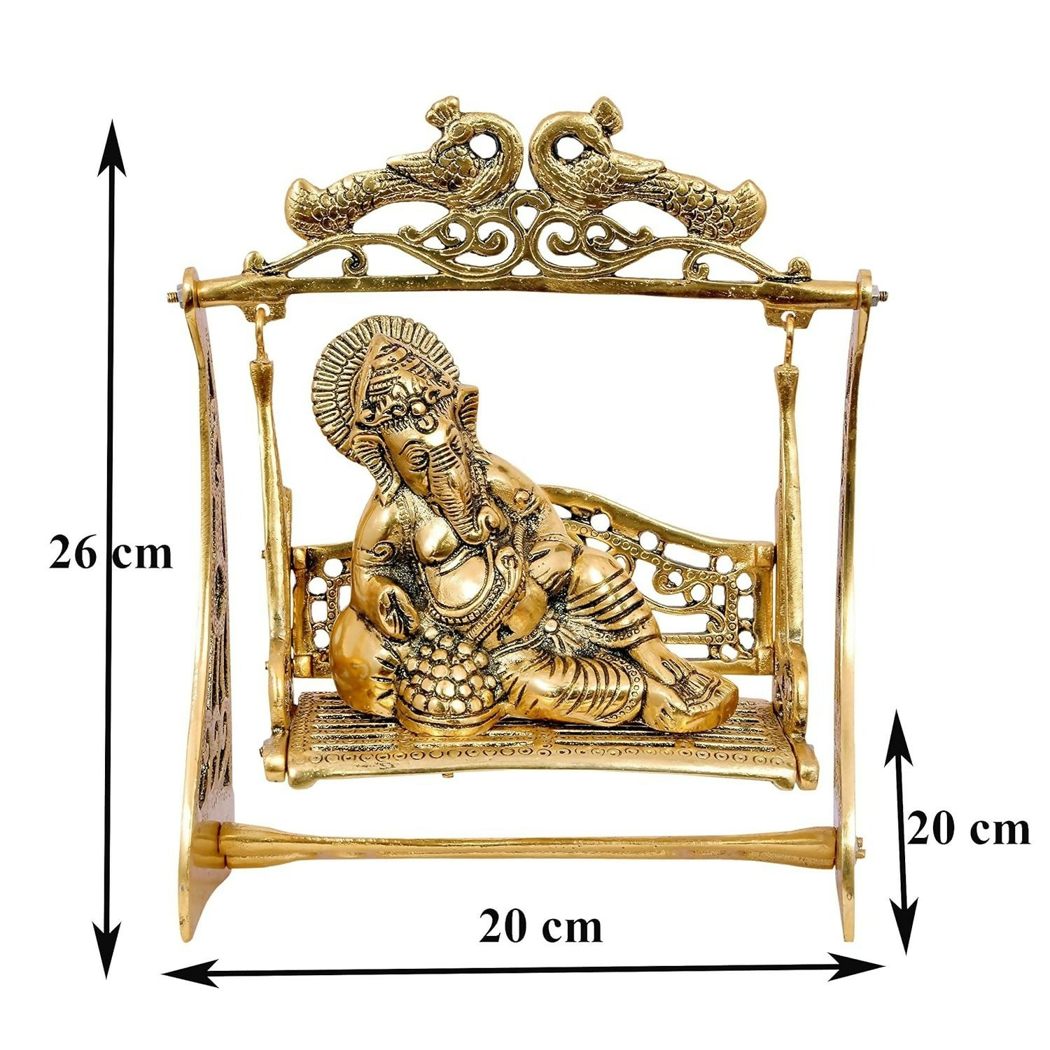 Nexplora Industries Metal Ganesh On Jhula Idol - Swadesiicart