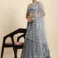Jyoti Fashion Classy Grey Faux Georgette 3MM & 7MM Sequins Embroidery Lehenga Choli with Dupatta | Swadesiicart