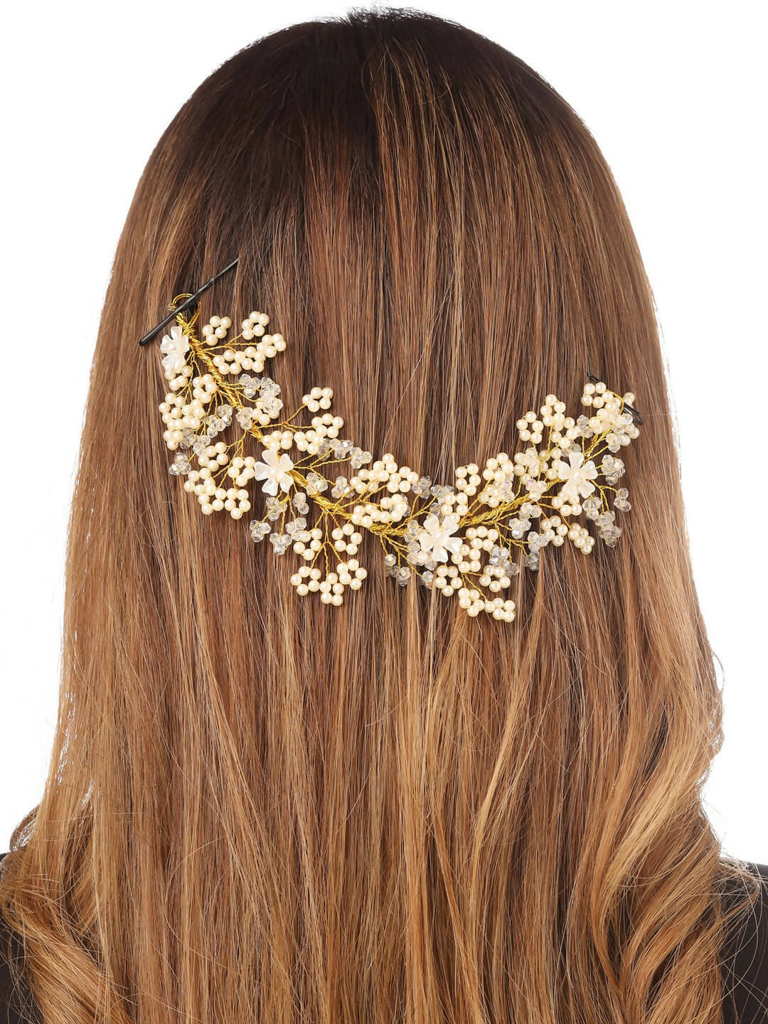 NVR Women Embellished Beaded Hair Accessory Set | Swadesiicart