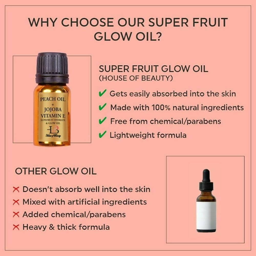 House Of Beauty Super Fruit Glow Oil - Swadesiicart