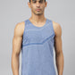 Alcis Men Heather Anti-Static Slim-Fit Swadesiicartnce Running Singlet | Swadesiicart