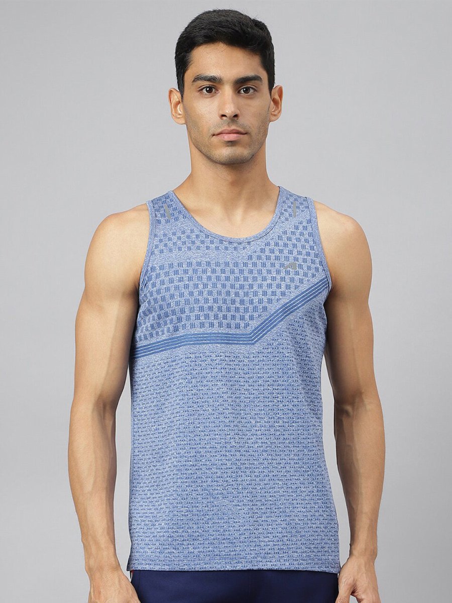 Alcis Men Heather Anti-Static Slim-Fit Swadesiicartnce Running Singlet | Swadesiicart