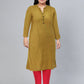 Biba Women Striped A-Line Kurta - Swadesiicart