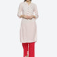 Biba Women Striped Woven Design Kurta - Swadesiicart