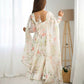 Joban Fashion Off White Kurta Set Organza Sequin Embroidery Work - Swadesiicart