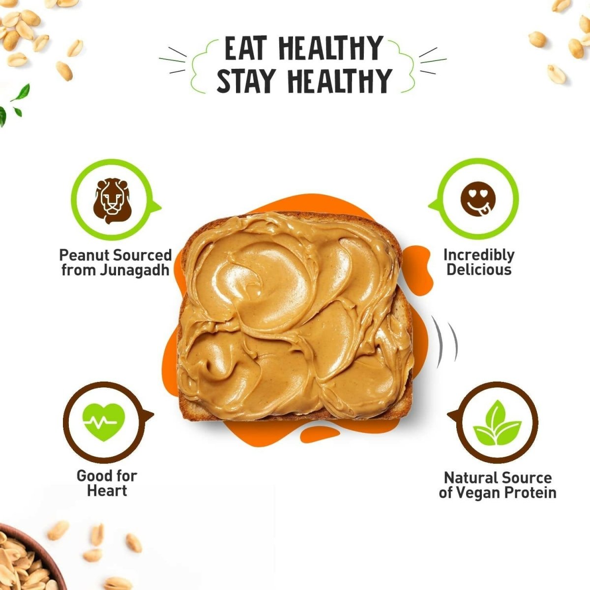Alpino High Protein Jaggery Peanut Butter Smooth | Swadesiicart
