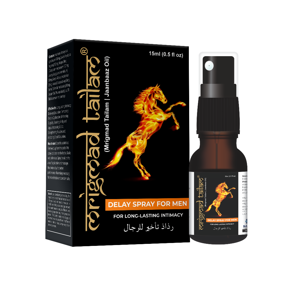 Satya Pharmaceuticals Ayurveda Mrigmad Tailam Delay Spray For Men | Swadesiicart
