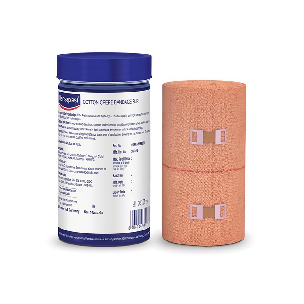 Hansaplast Soft Cotton Crepe Bandage For Pain Relief - 15cm x 4MTR | Swadesiicart