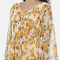Souchii Women Cream-Coloured Floral Printed A-Line Dress - Swadesiicart