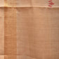 Fawn Khadi Cotton Handloom Saree with Plants Pallu Design - Global Threads | Swadesiicart