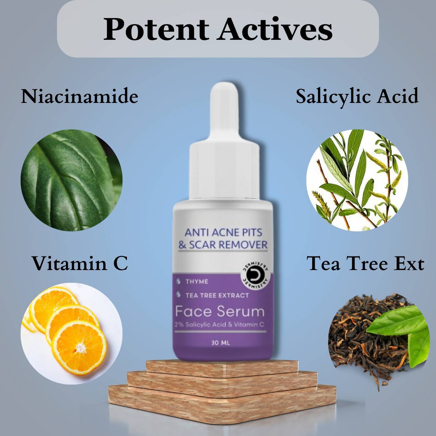 Dermistry Salicylic Acid Anti Acne Face Serum & Anti Acne Foaming Face Wash - Swadesiicart
