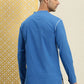 House of Pataudi Men Pure Cotton Solid Chikankari Jashn Short Kurta | Swadesiicart