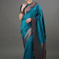 Mitera Woven Design Zari Silk Blend Banarasi Saree | Swadesiicart