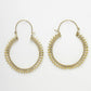 NVR Women Golden Full Circular Hoop Earrings - Swadesiicart