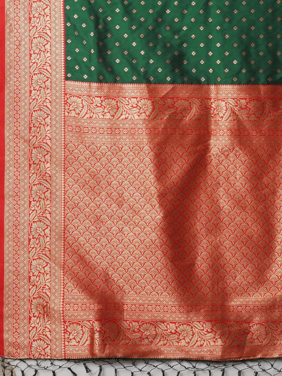 Anouk Zari Silk Blend Banarasi Saree | Swadesiicart