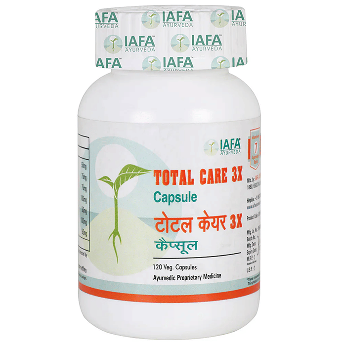 Iafa Ayuveda Total Care 3X Veg Capsuless | Swadesiicart