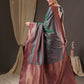 Anouk Floral Zari Banarasi Saree | Swadesiicart