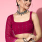 Tikhi Imli Embellished Poly-Georgette Saree with Solid border | Swadesiicart