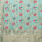 Mitera Floral Organza Banarasi Zari Saree With Blouse Piece | Swadesiicart
