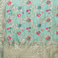 Mitera Floral Organza Banarasi Zari Saree With Blouse Piece | Swadesiicart