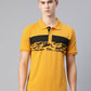 Alcis Men Abstract Printed Polo Collar T-shirt | Swadesiicart