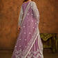 Purple All Over Embroidered Net Wedding Anarkali Suit - Emponline | Swadesiicart