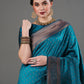 Mitera Woven Design Zari Silk Blend Banarasi Saree | Swadesiicart