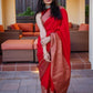 Kalini Woven Design Zari Banarasi Saree | Swadesiicart