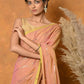 Very Much Indian Designer Mul Cotton Handloom Saree with Sequins - Peach | Swadesiicart