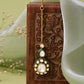 Ruby Raang Gold Polished White Kundan Maang Tikka | Swadesiicart