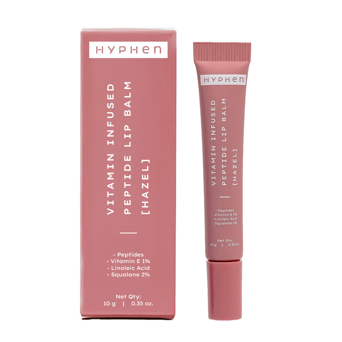Hyphen By Kriti Sanon Hazel Vitamin Infused Peptide Lip Balm, Hydrate & Moisturize, Smoothen Lips & Repair Moisture Barrier | Swadesiicart