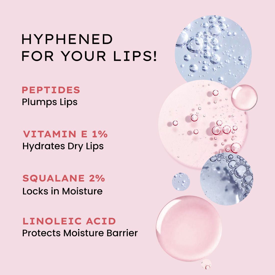 Hyphen By Kriti Sanon Hazel Vitamin Infused Peptide Lip Balm, Hydrate & Moisturize, Smoothen Lips & Repair Moisture Barrier | Swadesiicart