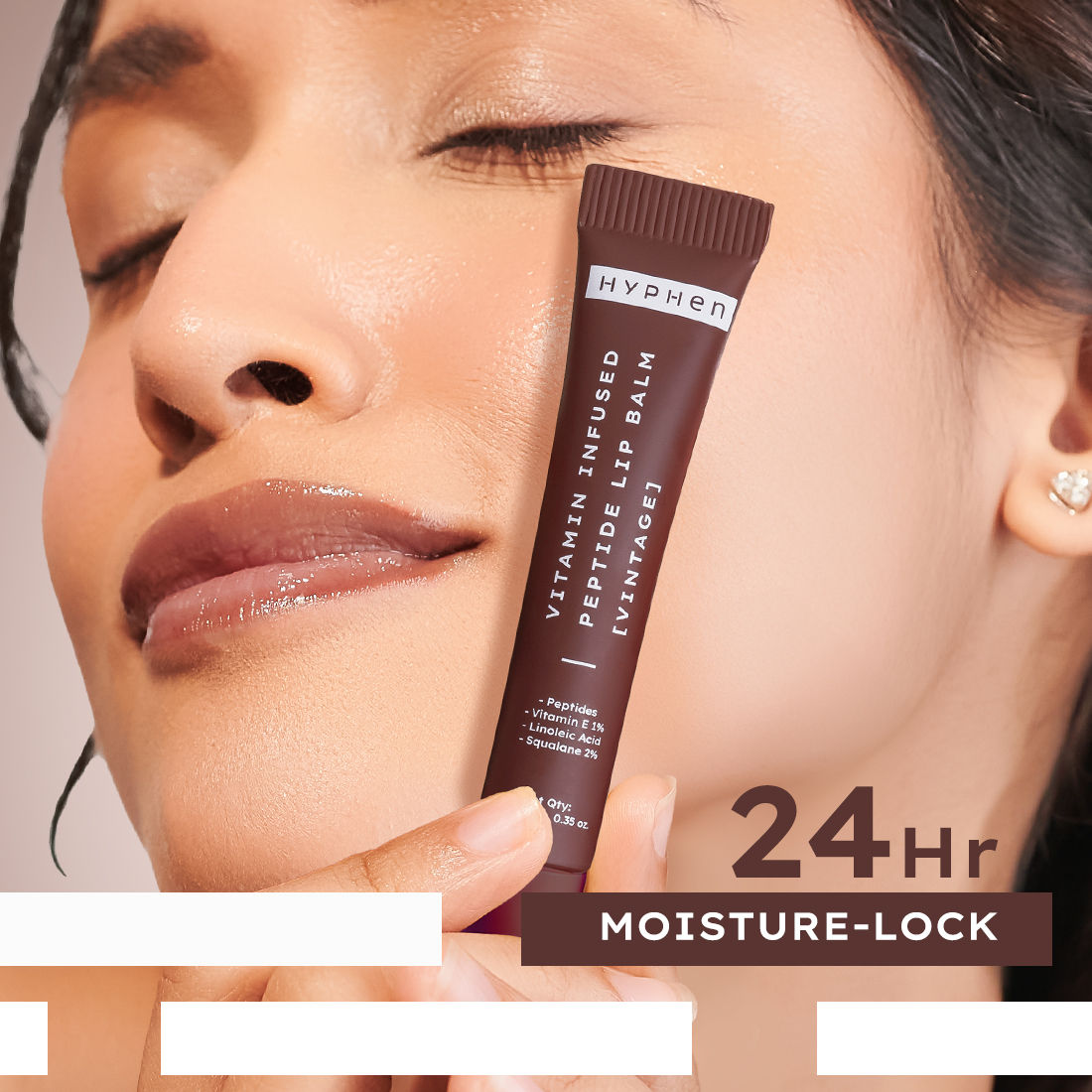 Hyphen By Kriti Sanon Vintage Vitamin Infused Peptide Lip Balm, Hydrate & Moisturize, Smoothen Lips & Repair Moisture Barrier | Swadesiicart