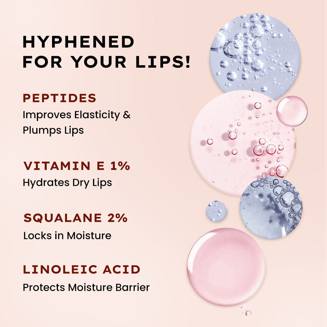 Hyphen By Kriti Sanon Vintage Vitamin Infused Peptide Lip Balm, Hydrate & Moisturize, Smoothen Lips & Repair Moisture Barrier | Swadesiicart