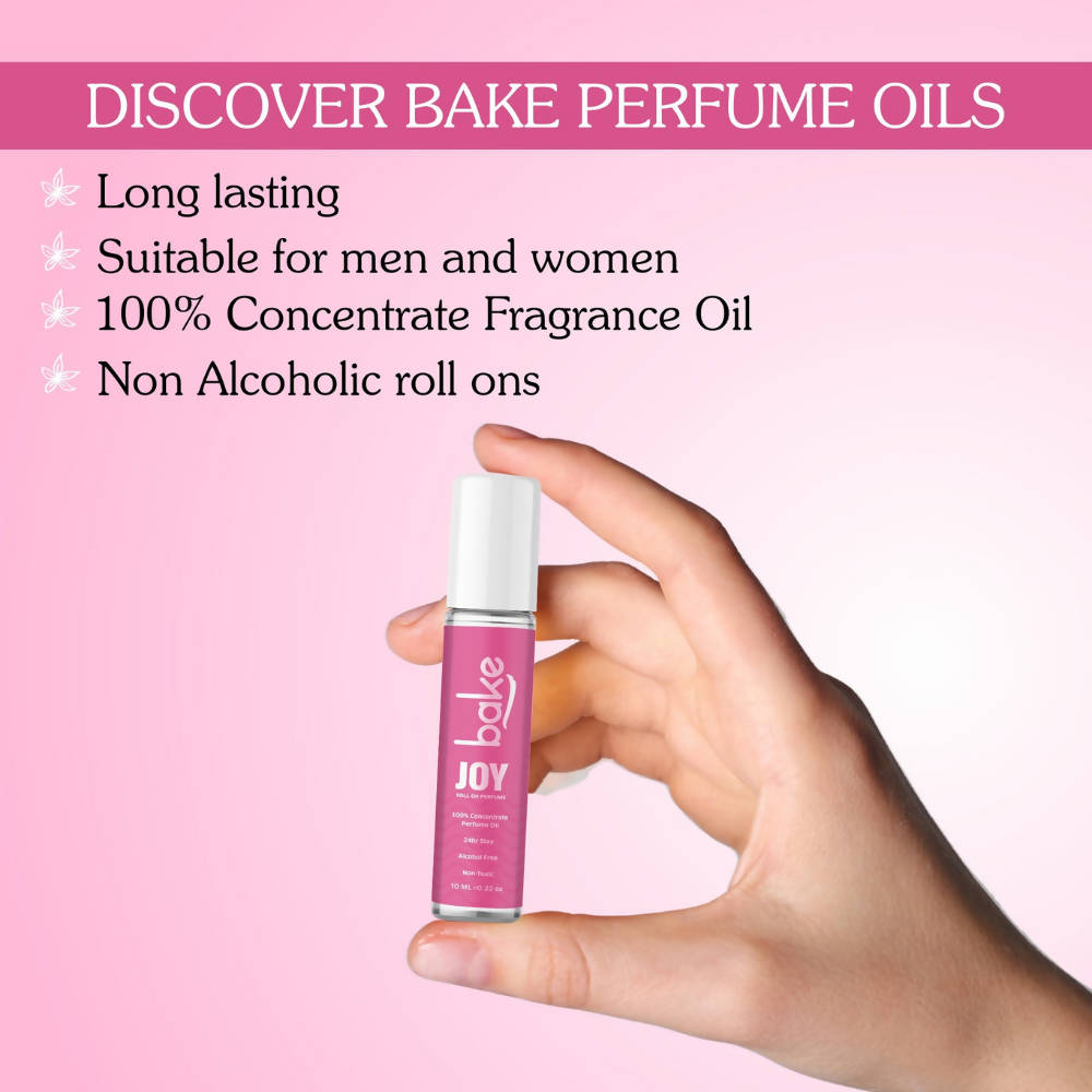 Bake Joy 100% Concentrated Perfume Oil Roll on Fragrance For Men & Women - Peony | Swadesiicart