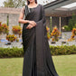 Tikhi Imli Striped Satin Ready to Wear Saree | Swadesiicart