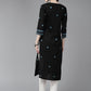 ADA Women Floral Embroidered Cotton Chikankari Kurta | Swadesiicart
