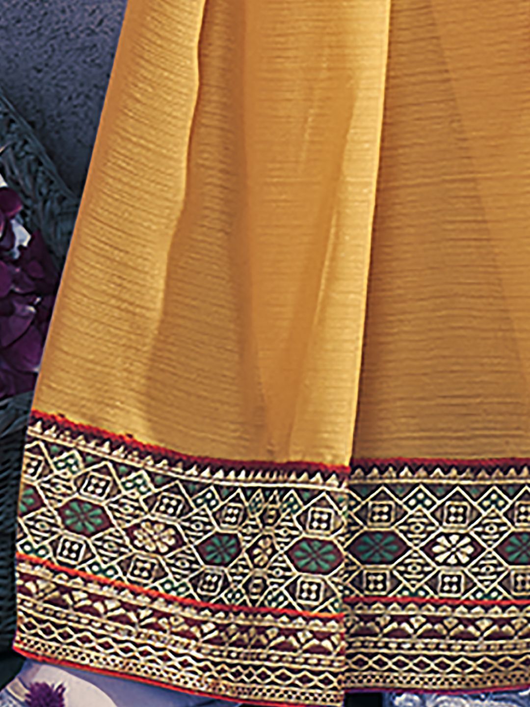 Mitera Ready to Wear Saree With Heavy Brocade Blouse | Swadesiicart