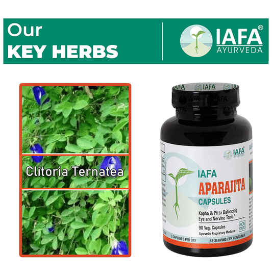 Iafa Ayuveda Aparajita Veg Capsules | Swadesiicart