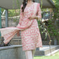 BulBul Fashionista Red Cotton Kurta Set with Dupatta - Swadesiicart
