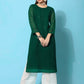 Kalini Ethnic Motifs Embroidered Chikankari Georgette Kurta | Swadesiicart